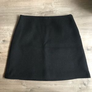 & Other Stories Black Wool Skirt